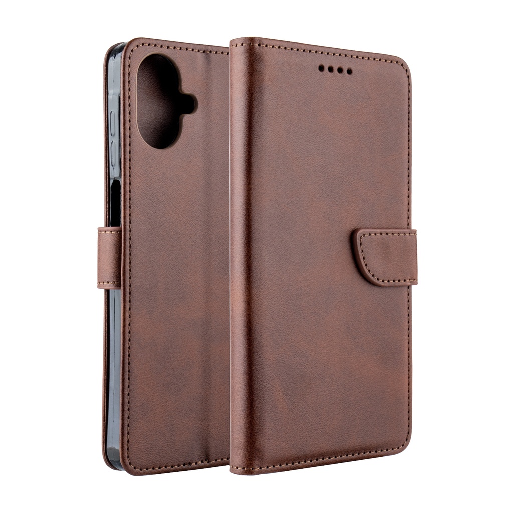 Handy Stylish Wallet for Galaxy A07 5G - Brown