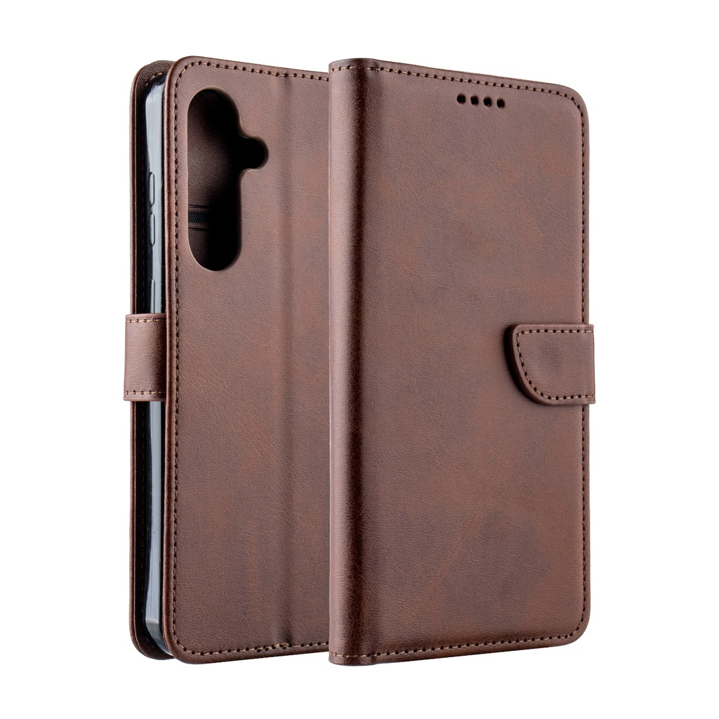 Handy Stylish Wallet Case for Galaxy S25 FE - Brown