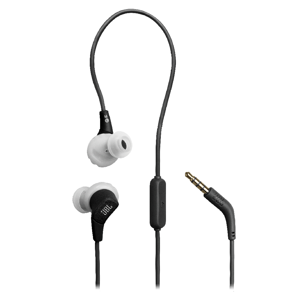 Jbl - Endurance Run 3 In Ear Wired Headphones - Black And Gray