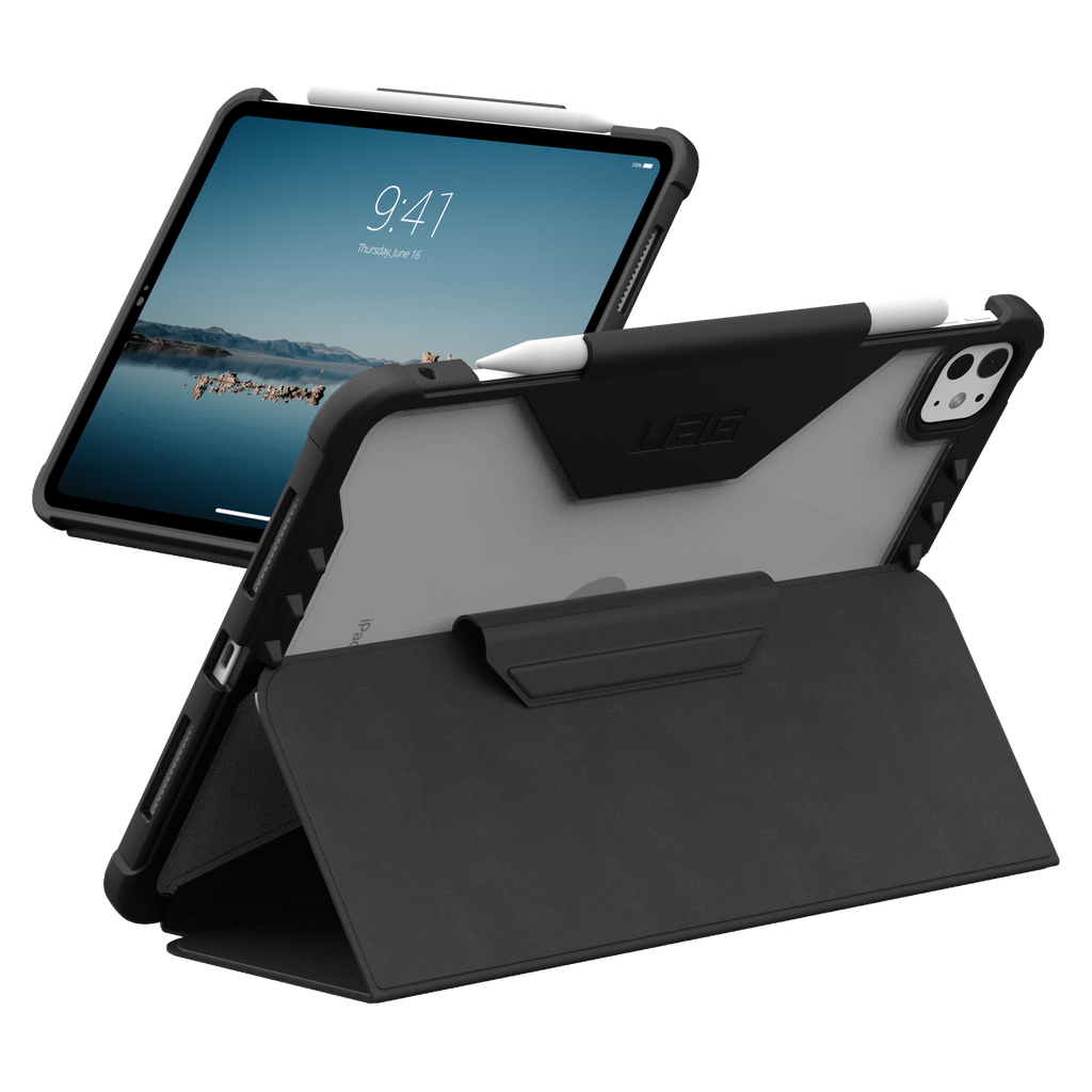 Urban Armor Gear Uag - Plyo Lt Case For Apple Ipad Pro 11 2024  /  Ipad Pro 11 2025  /  Ipad Pro 11 2026 - Ice And Black