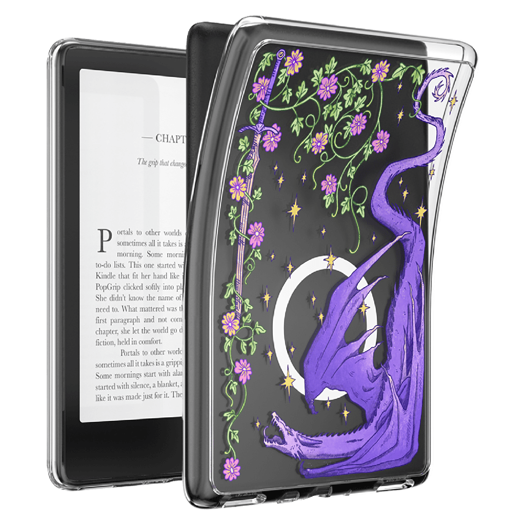 Popsockets - Magsafe Case For Amazon Kindle 11th Gen - Dragon Violet