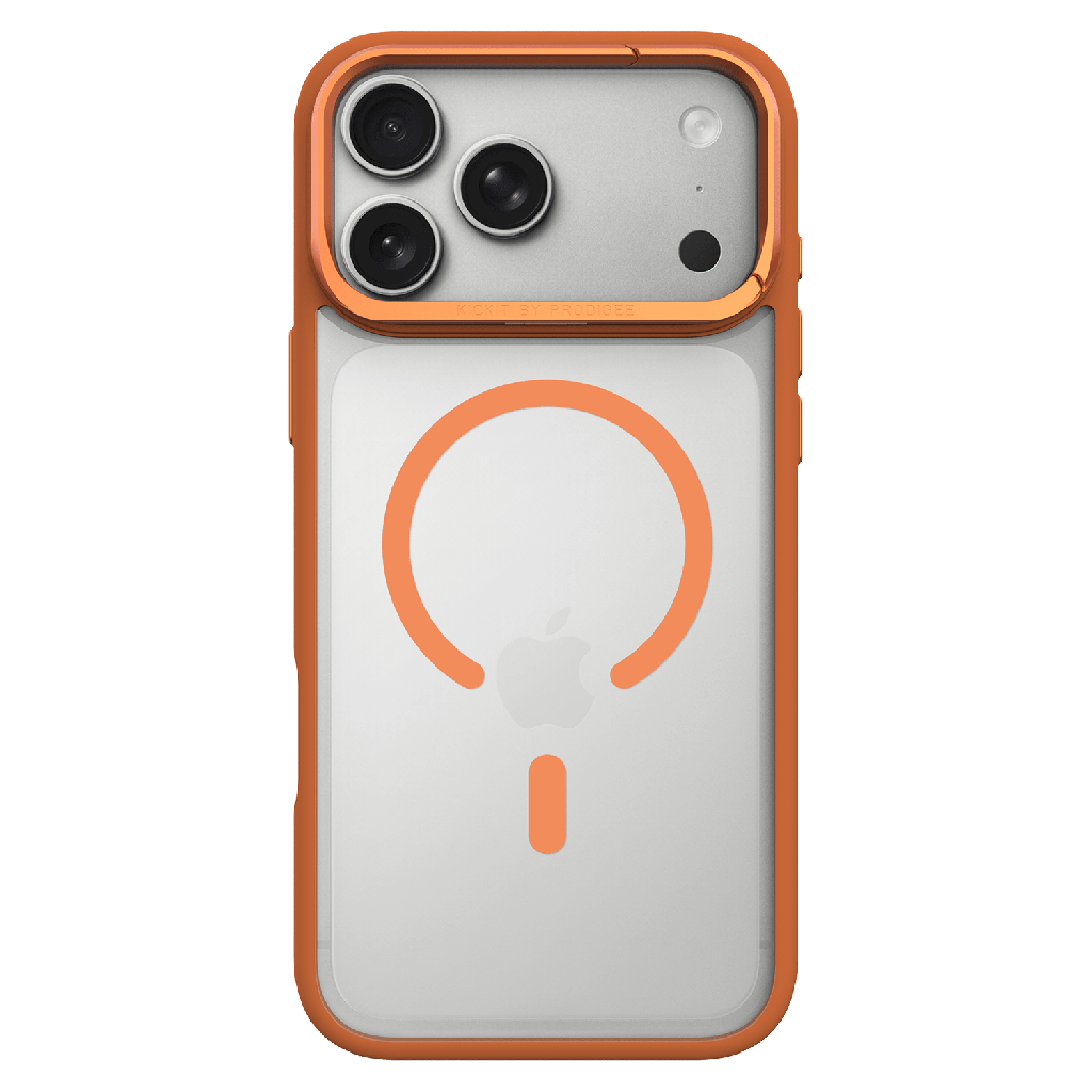 Prodigee - Kickit Magsafe Case For Apple Iphone 17 Pro - Orange