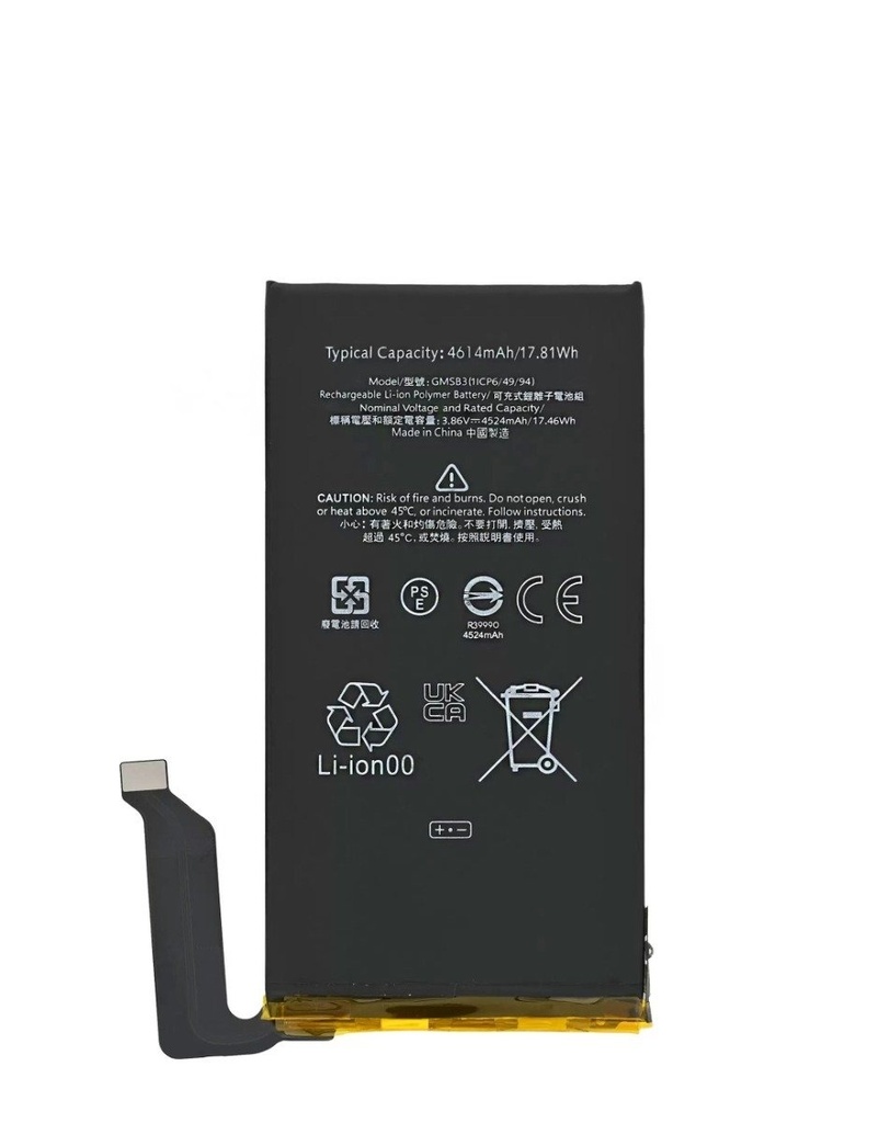 Battery For Google Pixel 6 (GMSB3) (Ground Shipping Only) (Premium)