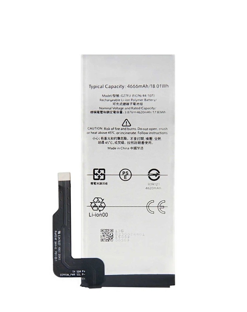 Battery For Google Pixel 5A (G27FU) (Ground Shipping Only) (Premium)