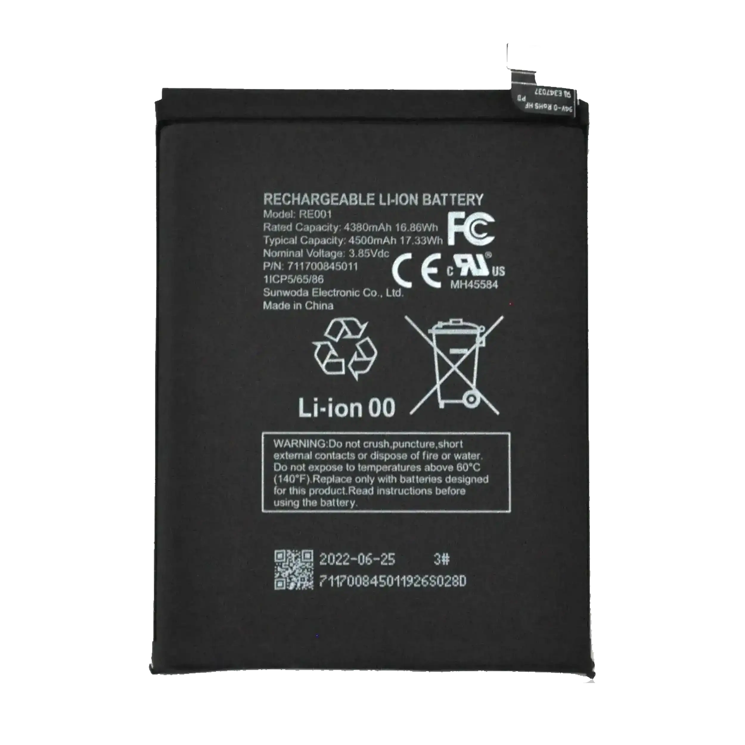 [BAT-TM-R6X-RE001] Battery For T-Mobile Revvl 6 5G / Revvl 6X 5G / Boost Mobile Celero 5G (2022) (RE001) (Ground Shipping Only)