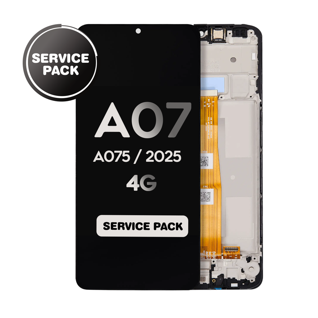OLED Assembly With Frame For Samsung Galaxy A07 4G (A075 / 2025) (Service Pack) (All Colors)