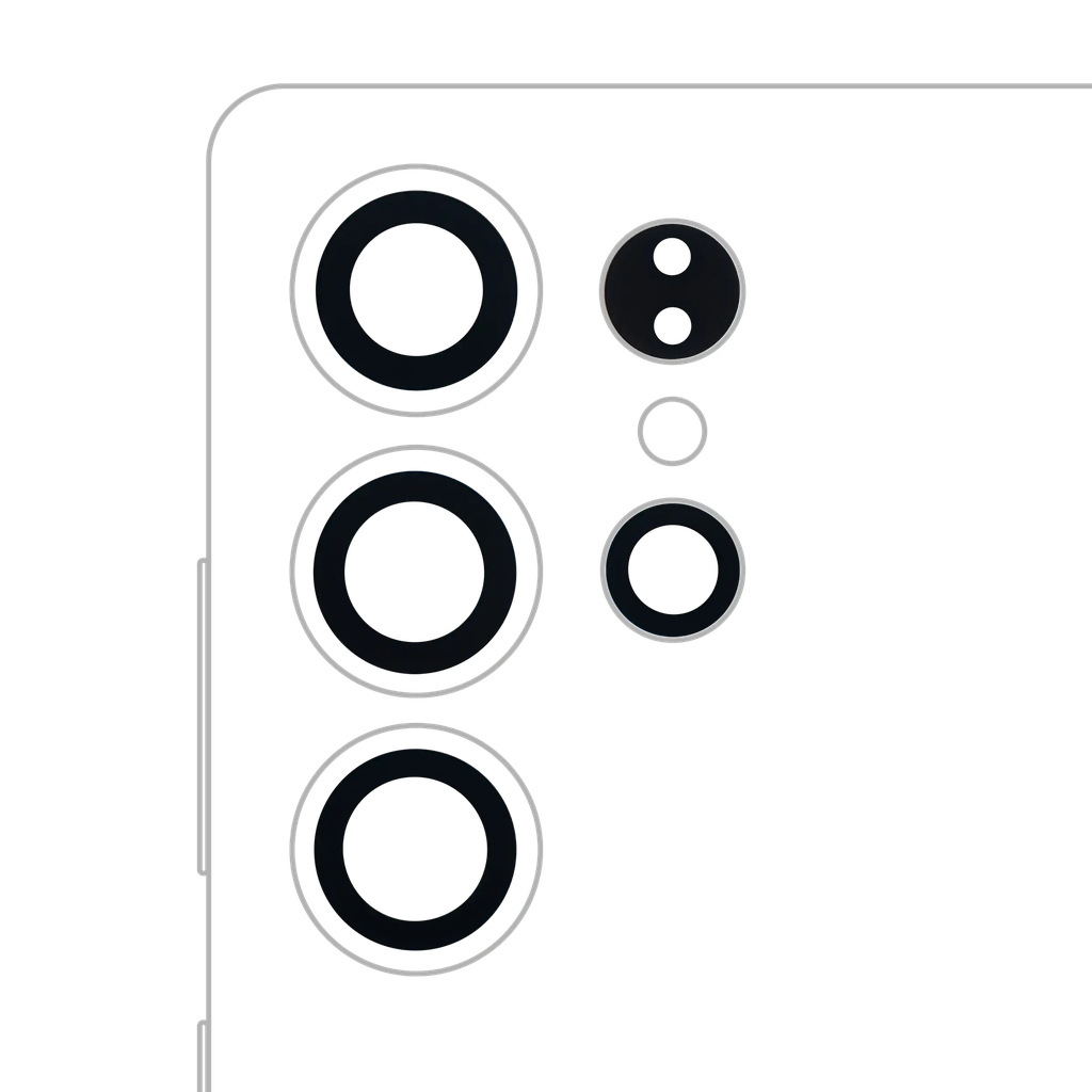 Back Camera Lens (Glass Only) With Adhesive For Samsung Galaxy S25 Ultra 5G (4 Piece Set) (All Colors) (Premium)