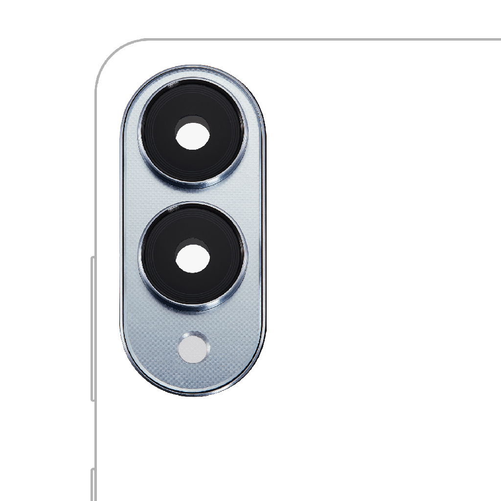 Back Camera Lens With Cover Bezel Ring For Samsung Galaxy S25 Edge (S937) (Titanium Icyblue) (Premium)