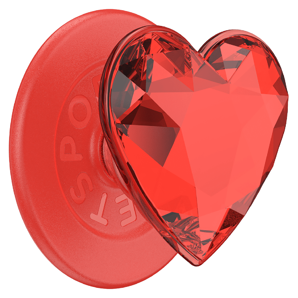 Popsockets - Popgrip Magsafe Circle - Crystal Heart Rosso