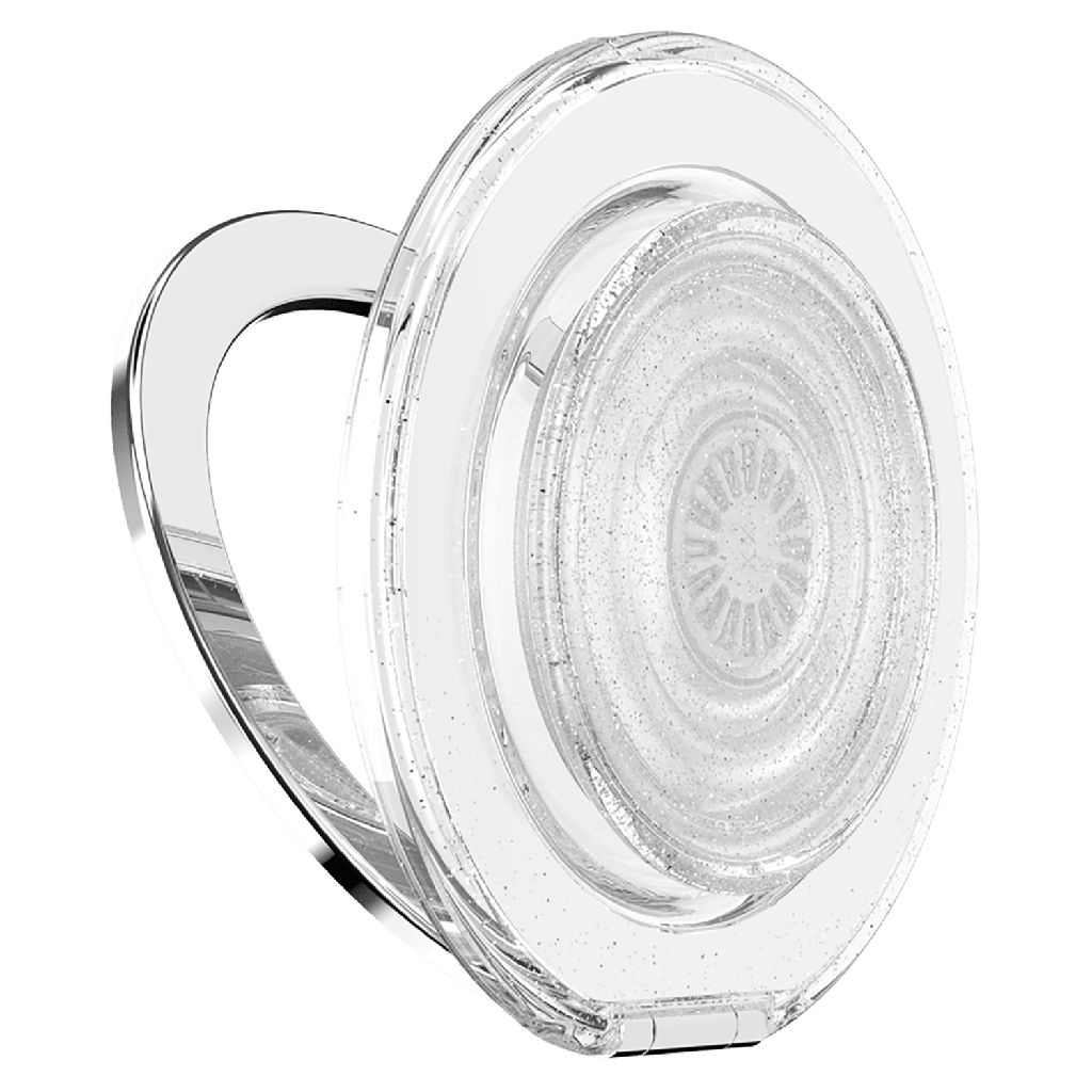Popsockets - Popgrip Kickout Magsafe Circle - Clear Glitter