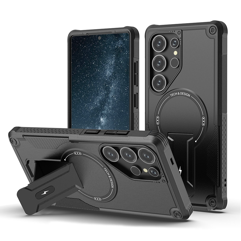 Shockproof Stand Case with Magsafe for Galaxy S26 Plus - Black