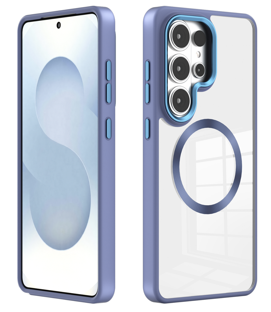 Metal Wireless Charging Case for Galaxy S26 Plus - Blue