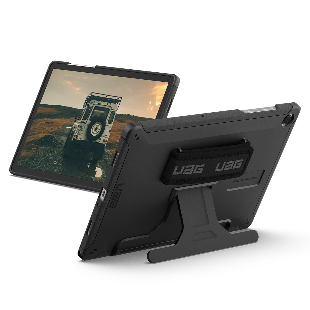 Urban Armor Gear Uag - Scout Case With Kickstand And Handstrap For Samsung Galaxy Tab A11 Plus   /    Galaxy Tab A9 Plus - Black