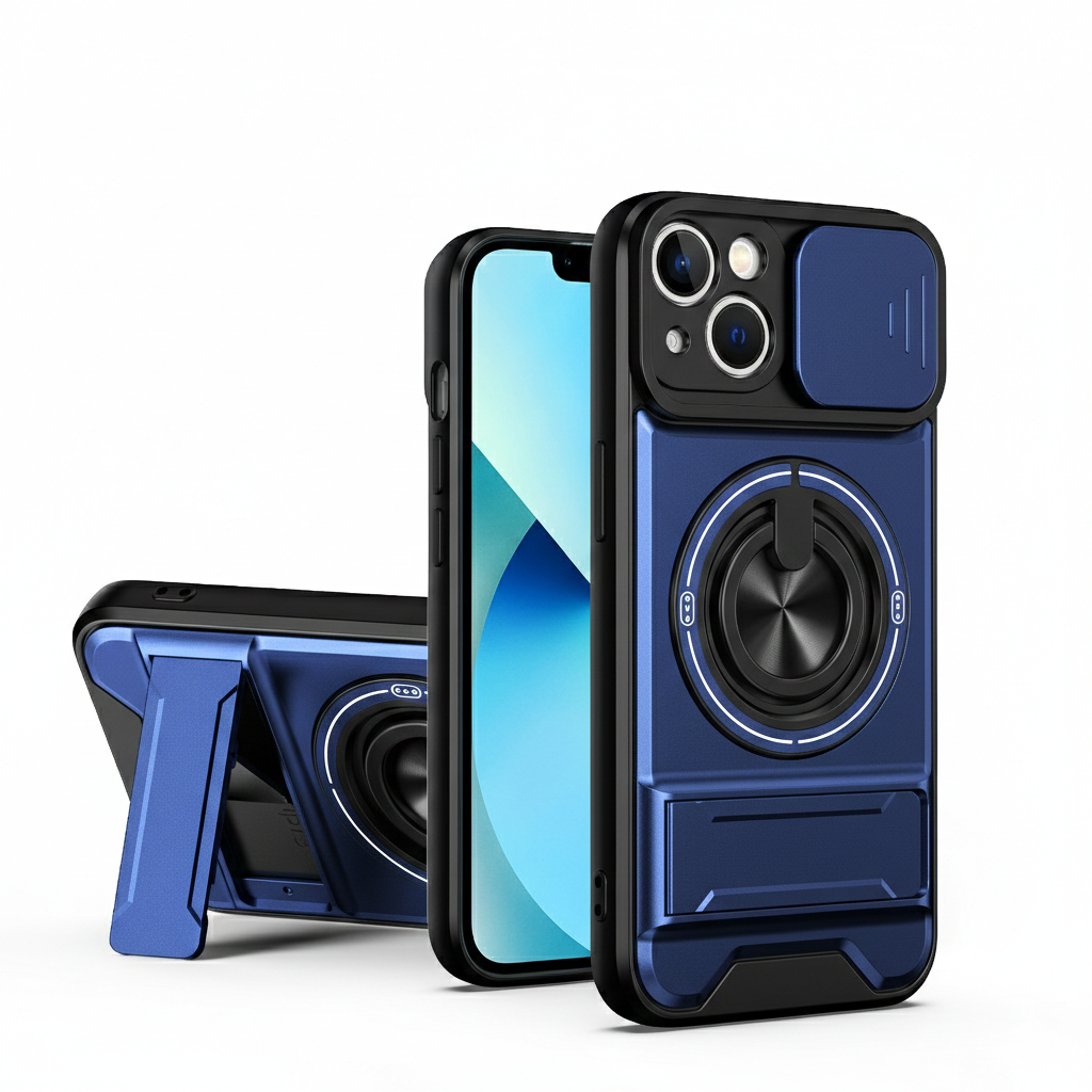 All-In-One Rugged Case for iPhone 14 - Dark Blue