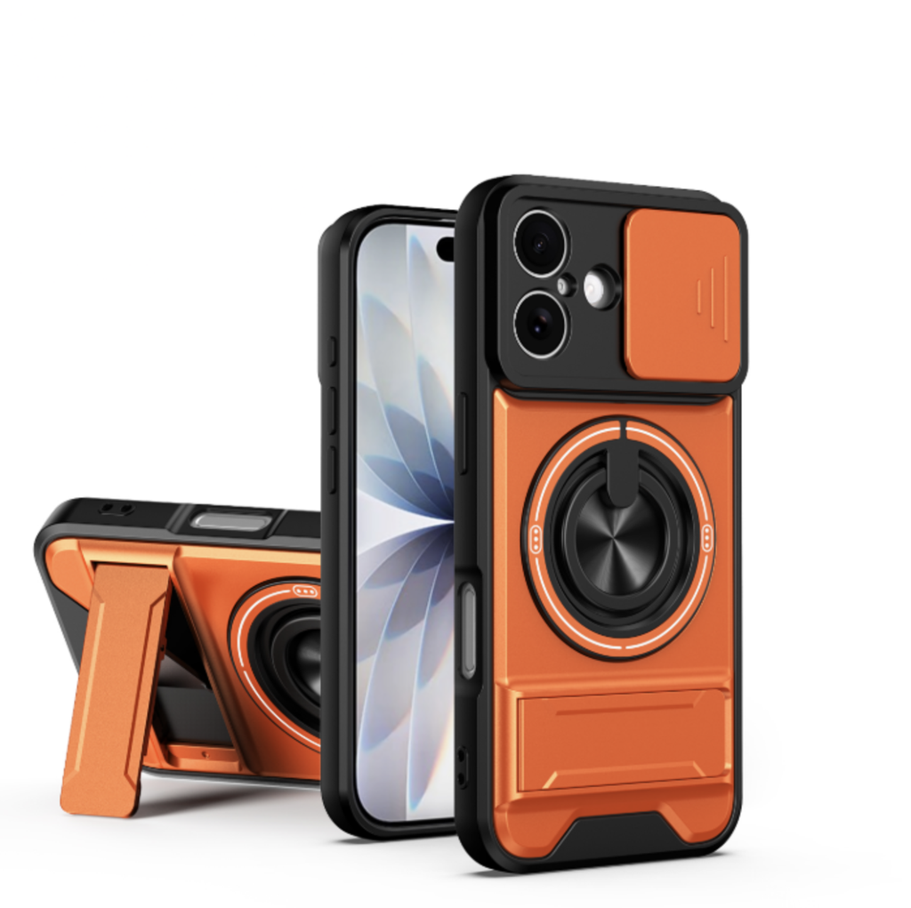 All-In-One Rugged Case for iPhone 17 - Orange