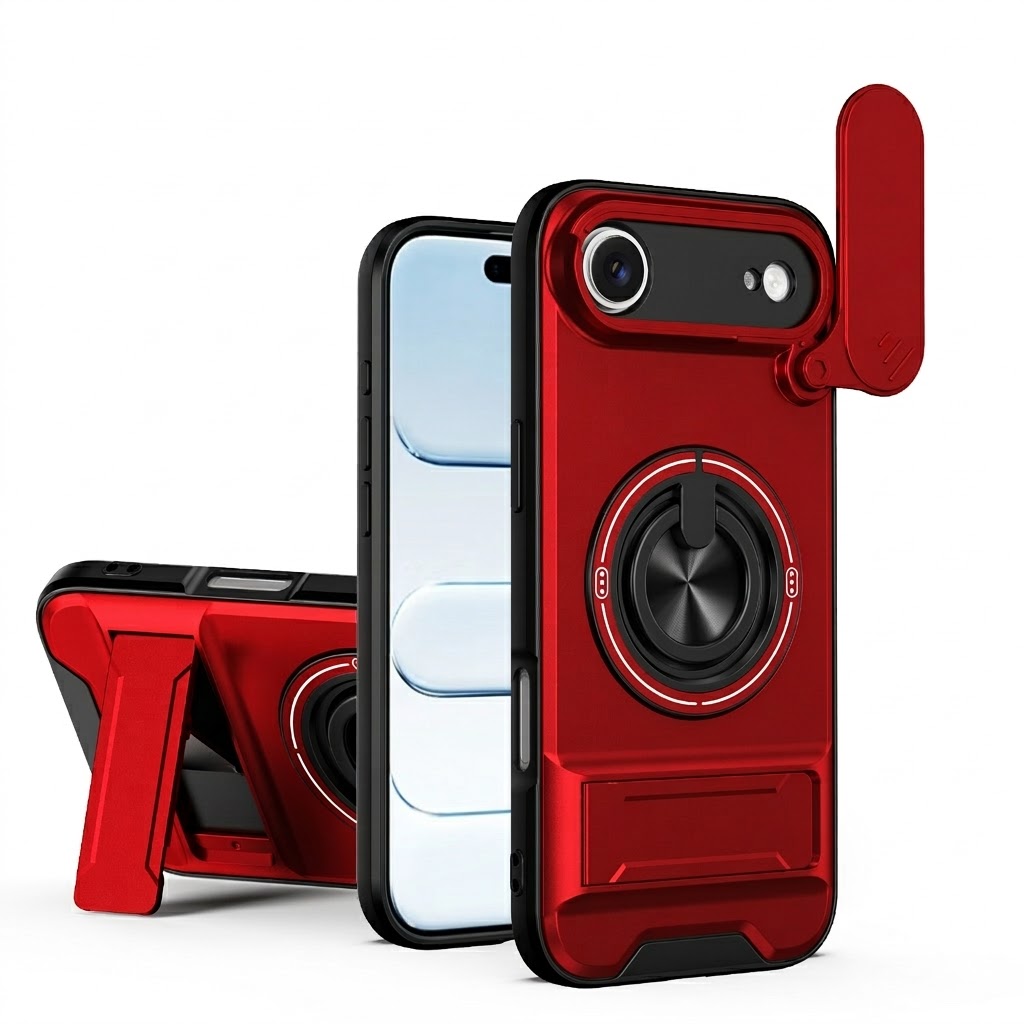 All-In-One Rugged Case for iPhone Air - Red