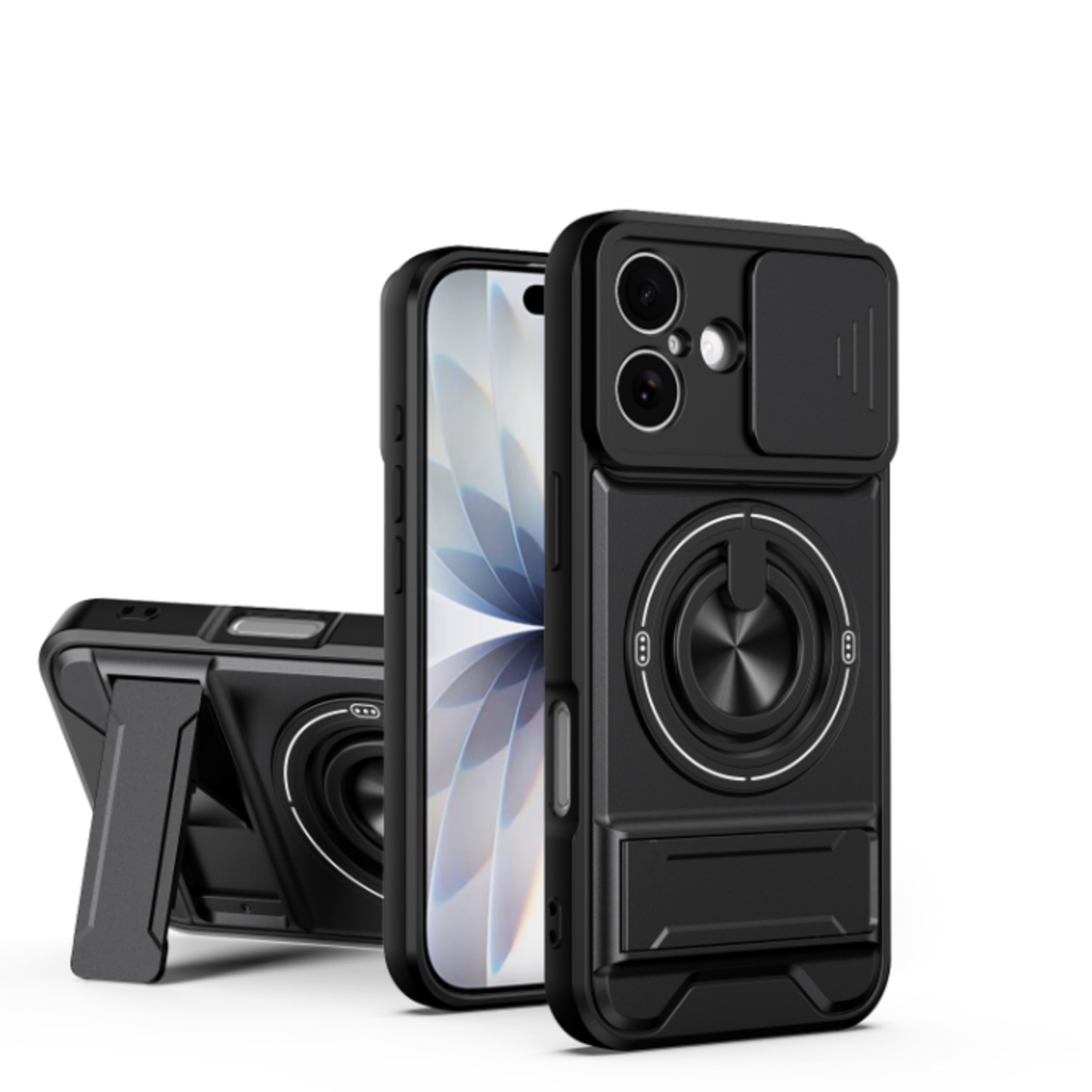All-In-One Rugged Case for iPhone 17 Pro - Black