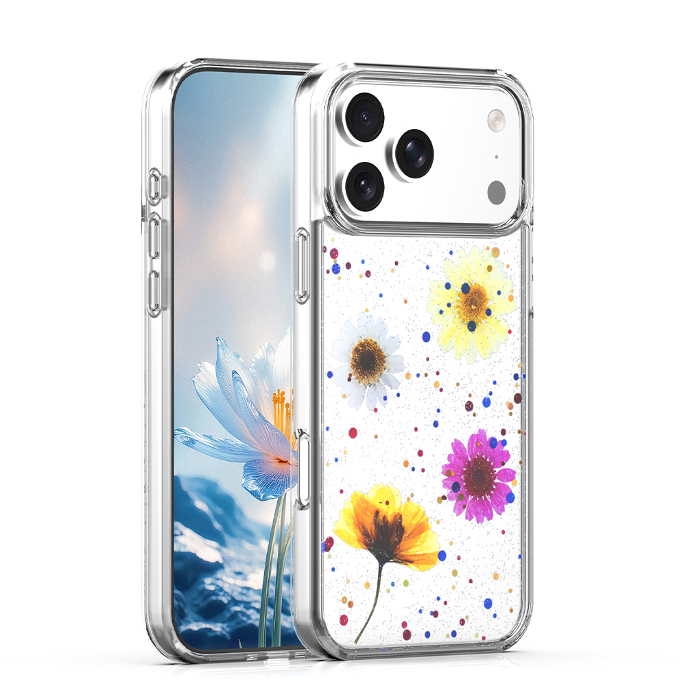 Eternal Bloom Case for iPhone 17 Pro - Colorful Daisy