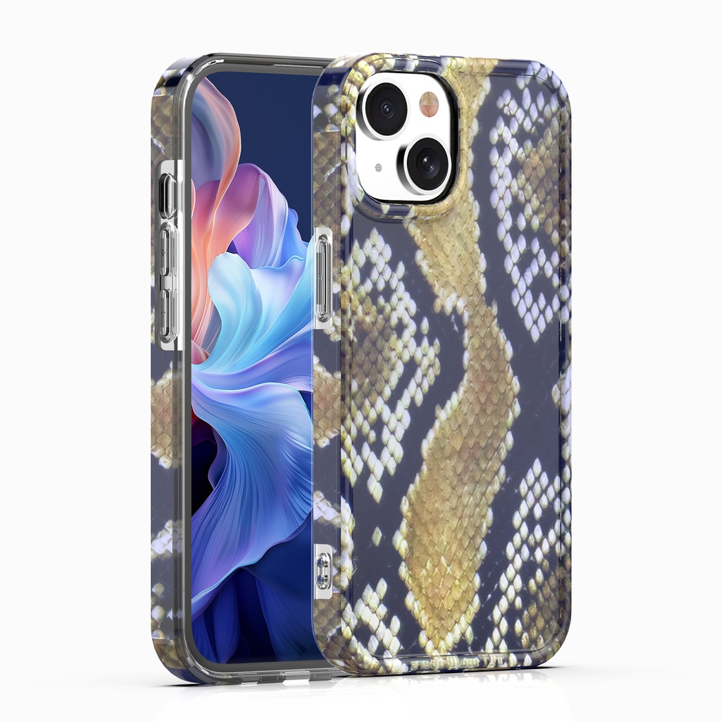 [CS-I14-EAPC-SNK] Exotic Animal Print Case for iPhone 14 / 13 - Snake