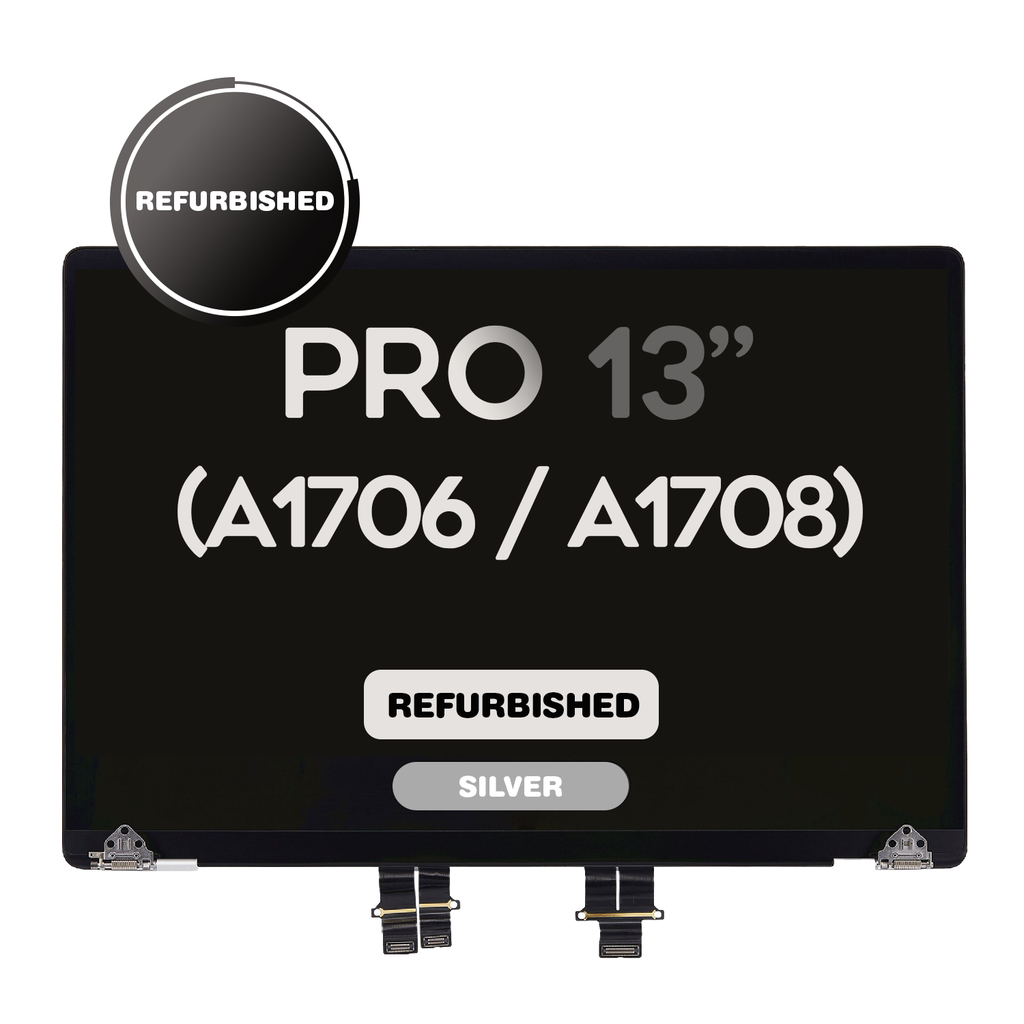 Complete LCD Assembly set for Macbook Pro 13"  (A1706 / A1708) - Aftermarket Pro (Silver)