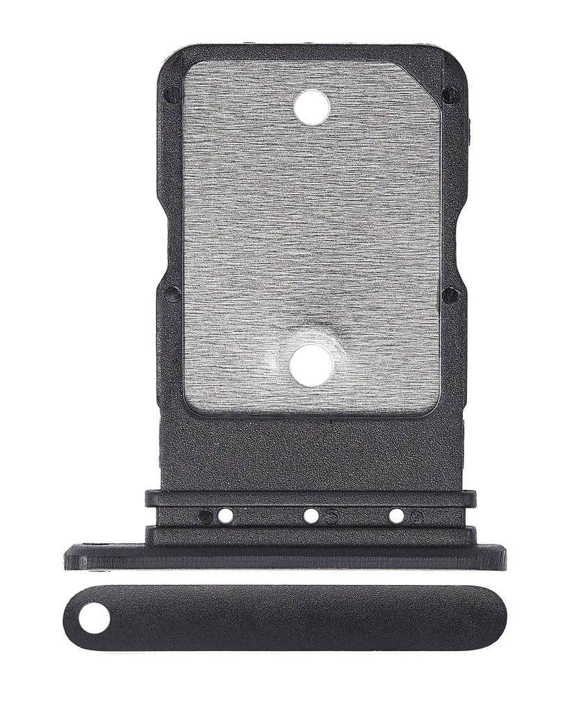 Single Sim Card Tray For Google Pixel 4A (Just Black) (Premium)