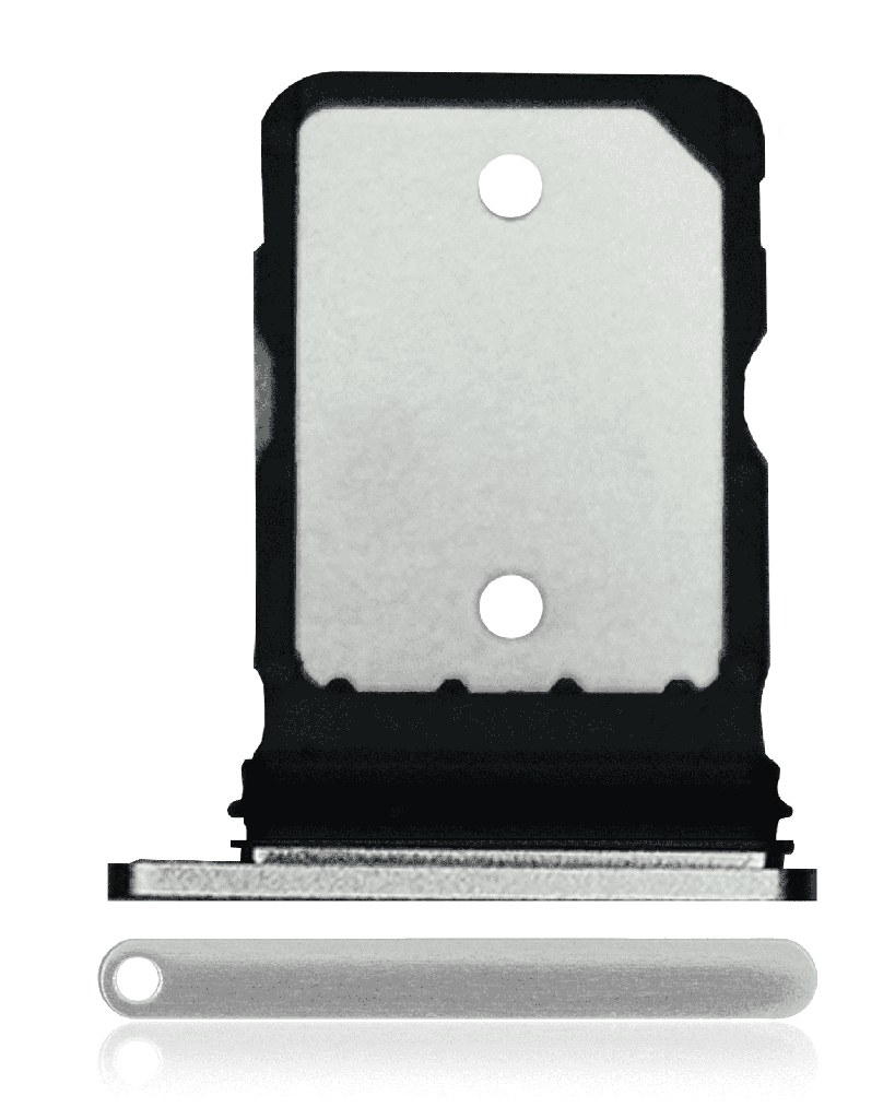 Single Sim Card Tray For Google Pixel 8A (Porcelain) (Premium)
