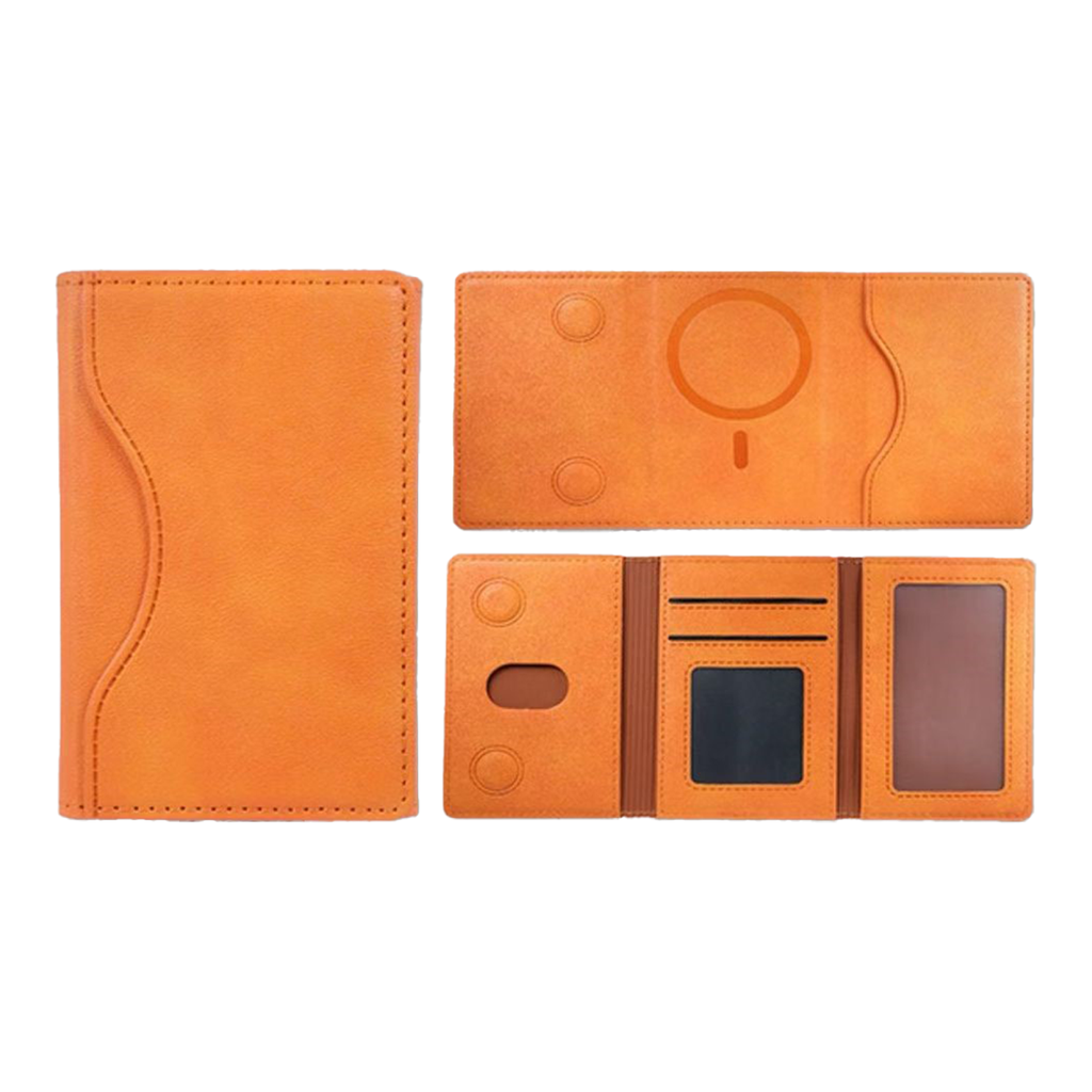 Compartment Card Holder - Orange
