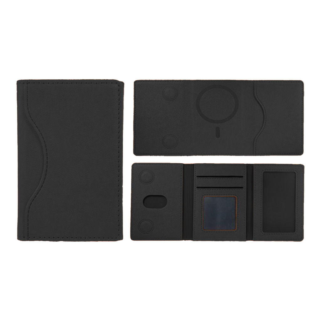 Compartment Card Holder - Black
