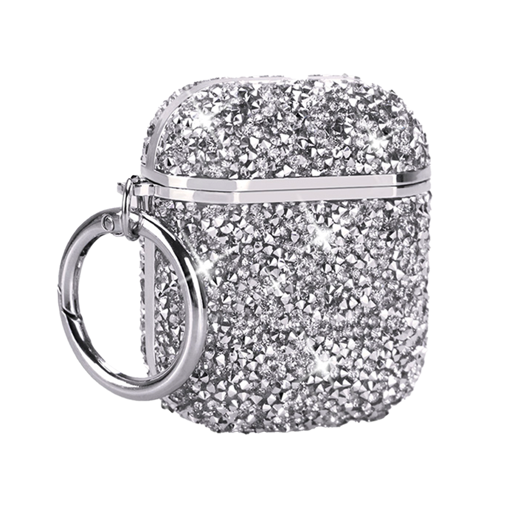 Blinged Case for Airpods (1st & 2nd Gen) - Silver