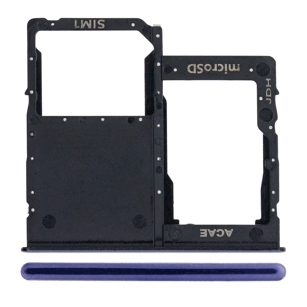 Single Sim Card Tray For Samsung Galaxy A41 (A415 / 2020) (Prism Crush Black) (Premium)