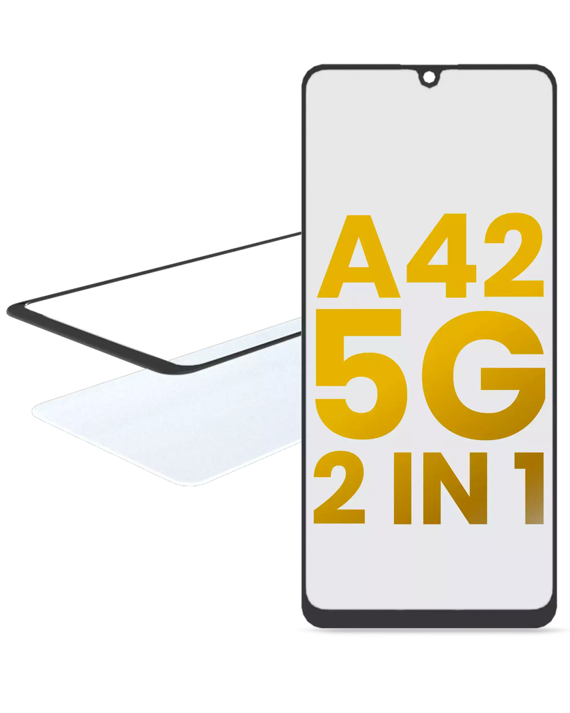 2 in 1 Front Glass + OCA Pre-Installed For Samsung Galaxy A42 5G (A426 / 2020) (Premium)