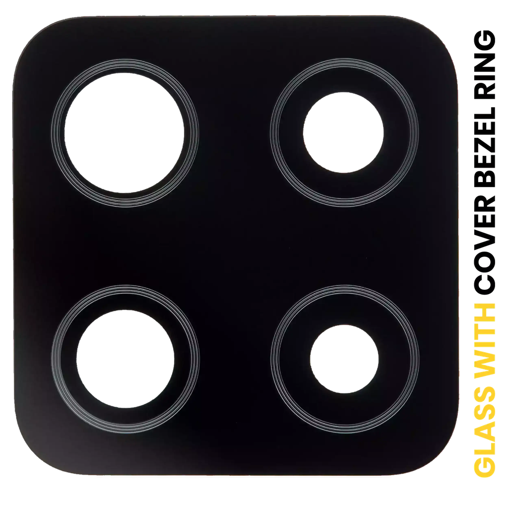 Back Camera Lens With Cover Bezel Ring For Samsung Galaxy A42 5G (A426 / 2020) (Prism Dot Black) (Premium)