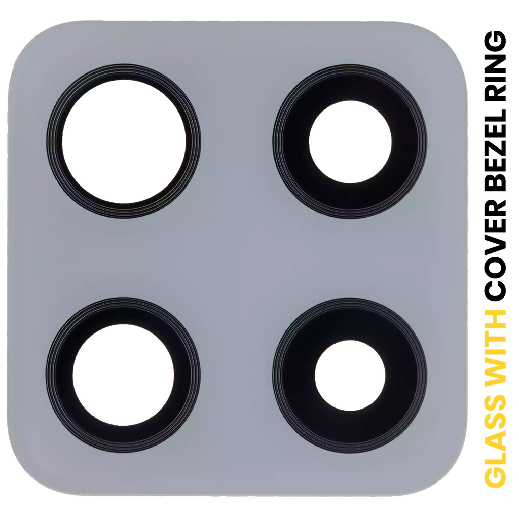 Back Camera Lens With Cover Bezel Ring For Samsung Galaxy A42 5G (A426 / 2020) (Prism Dot Gray) (Premium)
