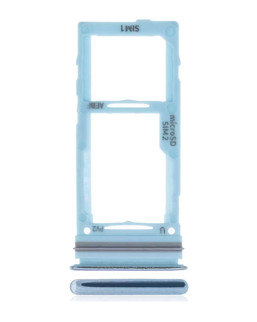Dual Sim Card Tray For Samsung Galaxy A72 (A725 / 2021) (Awesome Blue) (Premium)