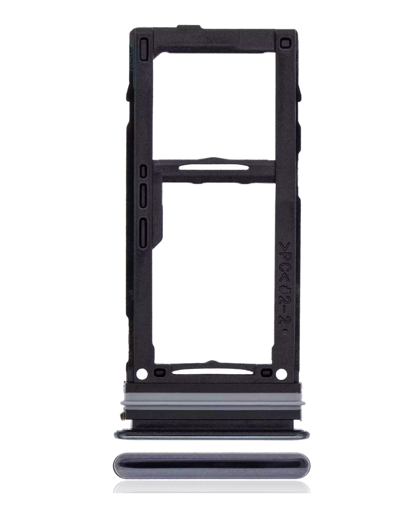 Single Sim Card Tray For Samsung Galaxy A72 (A725 / 2021) (Awesome Black) (Premium)