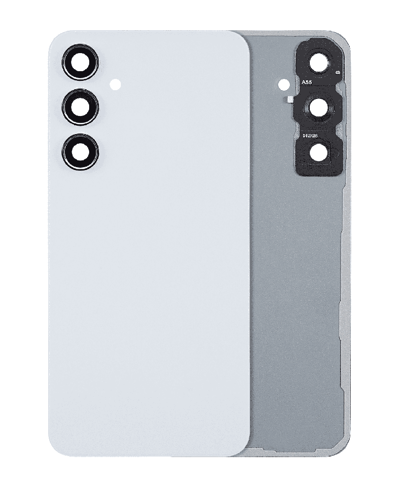 Back Cover Glass With Camera Lens For Samsung Galaxy A55 5G (A556 / 2024) (No Logo) (Iceblue)