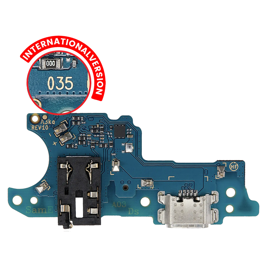 Charging Port Board With Headphone Jack For Samsung Galaxy A03 (A035 / 2021) (International Version) (Premium)
