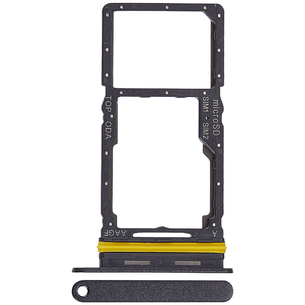 Dual Sim Card Tray For Samsung Galaxy A17 4G (A175 / 2025) (Premium) (Black)