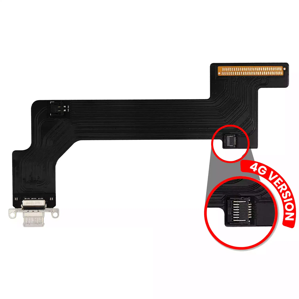 Charging Port Flex Cable For iPad 10 (2022) (4G Version) (Aftermarket) (Blue)
