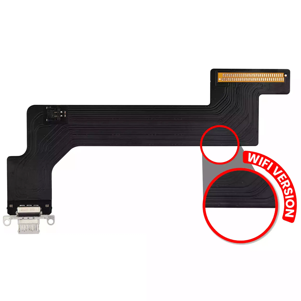 Charging Port Flex Cable For iPad 10 (2022) (WiFi Version) (Aftermarket) (Blue)