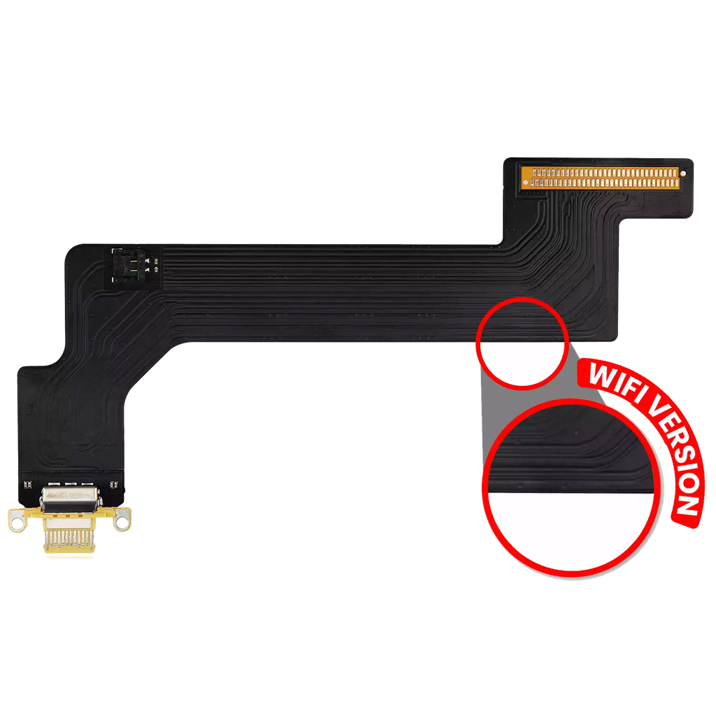Charging Port Flex Cable For iPad 10 (2022) (WiFi Version) (Aftermarket) (Pink)