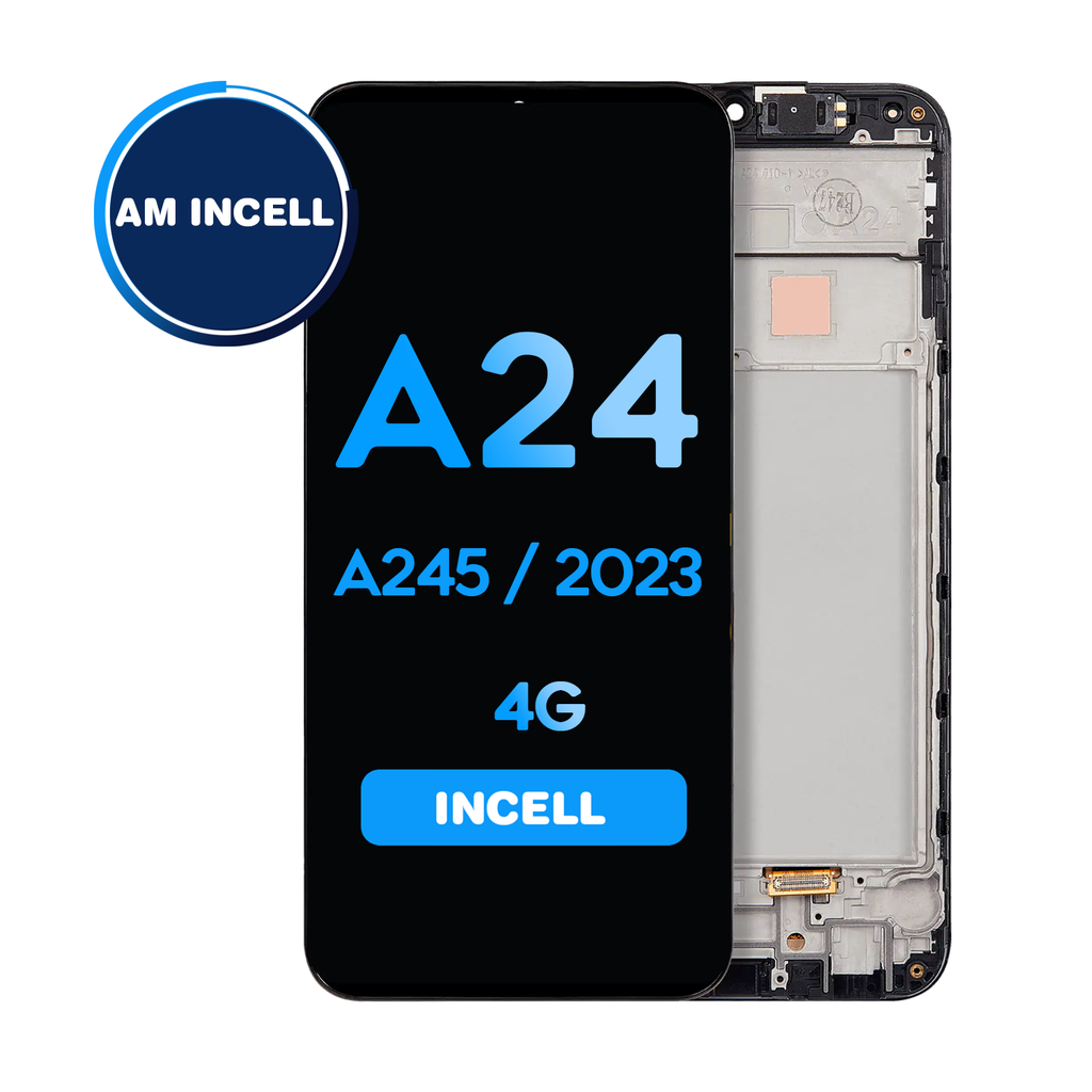 LCD Assembly With Frame For Samsung Galaxy A24 4G (A245 / 2023) - All Colors (Aftermarket / Incell)