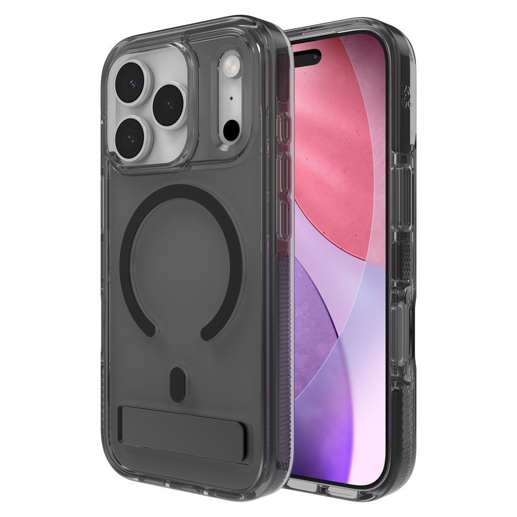 Zagg - Santa Cruz Snap Magsafe Case With Kickstand For Apple Iphone 17 Pro Max - Midnight Black 2