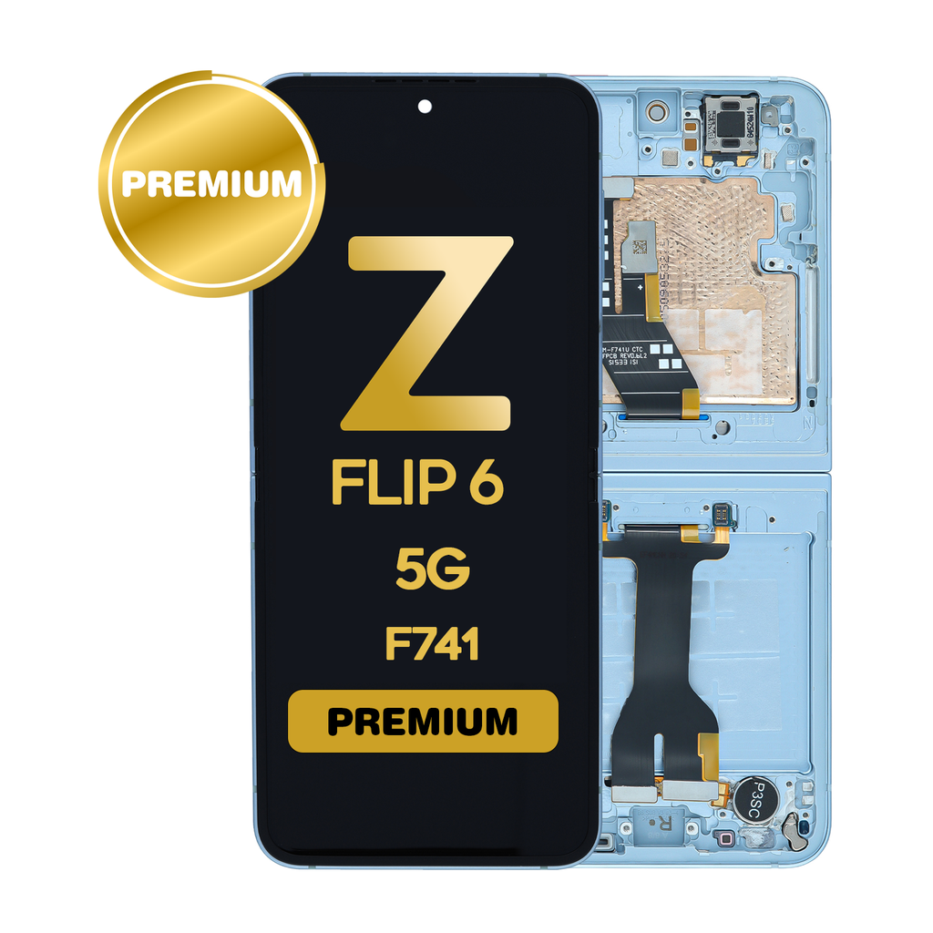 OLED Assembly (Inner) for Samsung Galaxy Z Flip 6 5G (F741) With Frame - Blue (Premium)