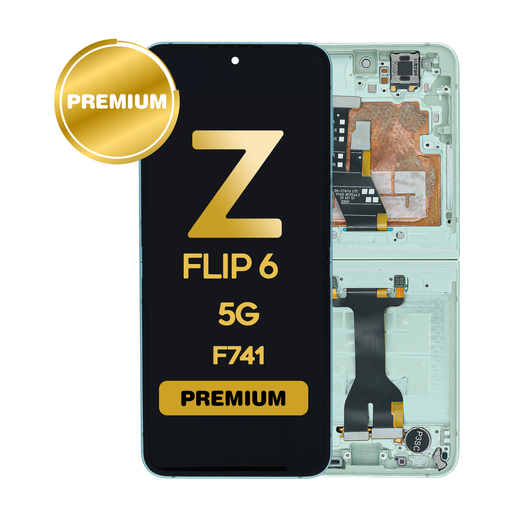 OLED Assembly (Inner) for Samsung Galaxy Z Flip 6 5G (F741) With Frame - Mint (Premium)