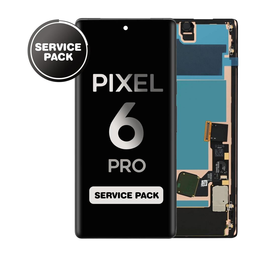 OLED Assembly for Google Pixel 6 Pro With Frame - With Fingerprint Sensor - All Colors (Service Pack)