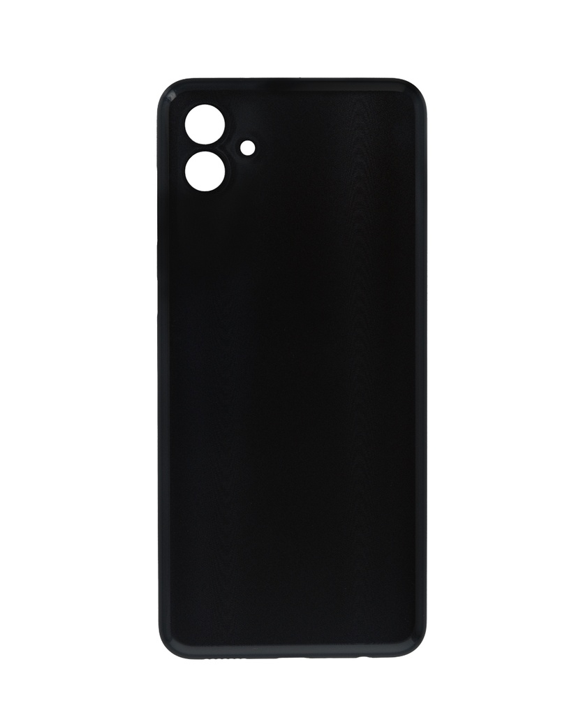 Back Cover Glass With Camera Lens And Adhesive For Samsung Galaxy A04 (A045 / 2022) (No Logo) (Black)