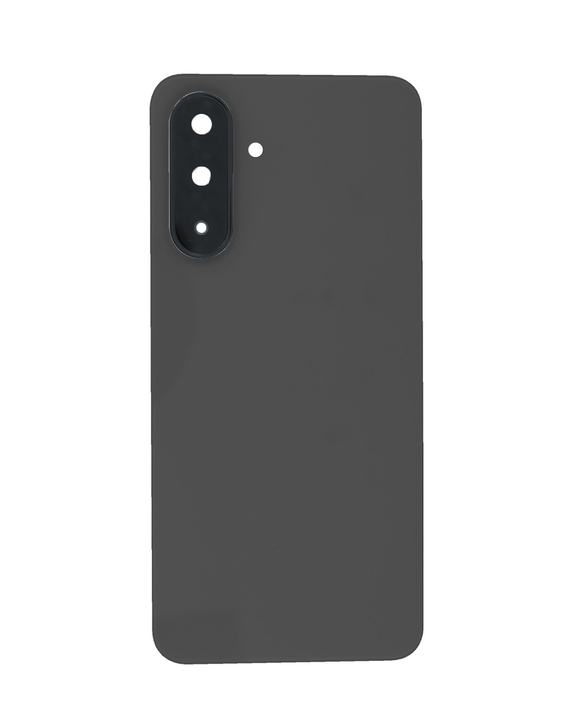 Back Cover Glass With Camera Lens And Adhesive For Samsung Galaxy A26 (A266 / 2025) (No Logo) (Black)