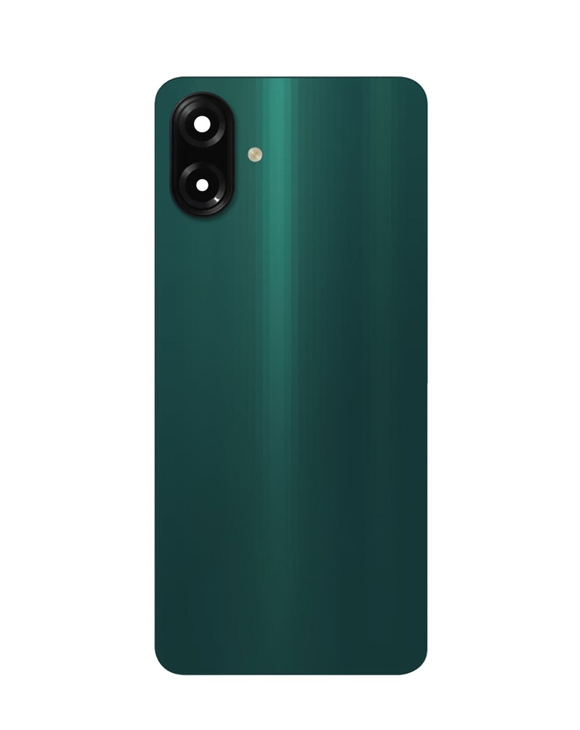 Back Cover Glass With Camera Lens And Adhesive For Samsung Galaxy A07 4G (A075 /2025) / A07 5G (A076 / 2025) (No Logo) (Dark Green)