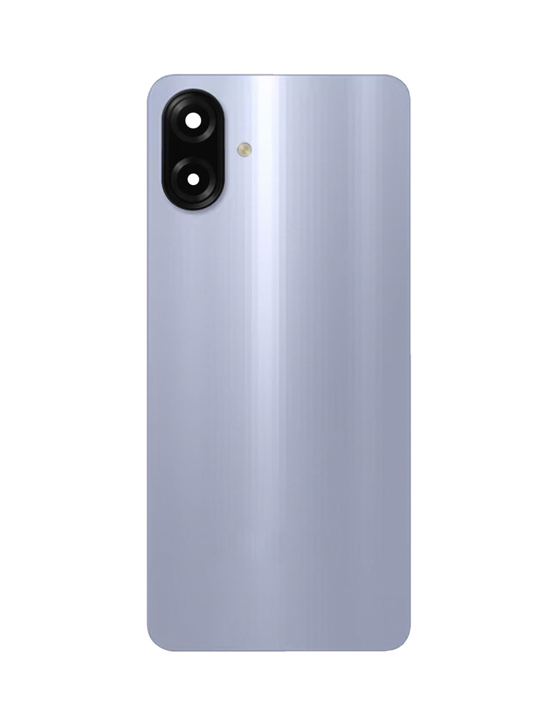 Back Cover Glass With Camera Lens And Adhesive For Samsung Galaxy A07 4G (A075 /2025) / A07 5G (A076 / 2025) (No Logo) (Light Violet)